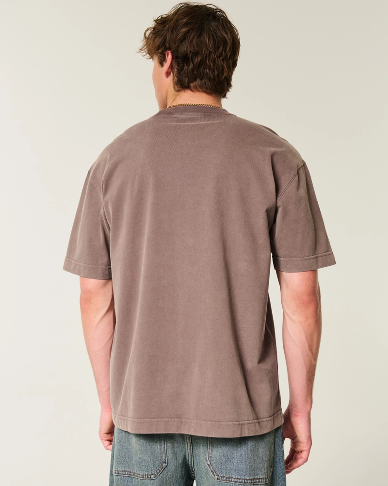 Boxy Heavyweight Washed Crew T-Shirt