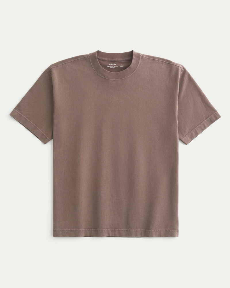 Boxy Heavyweight Washed Crew T-Shirt