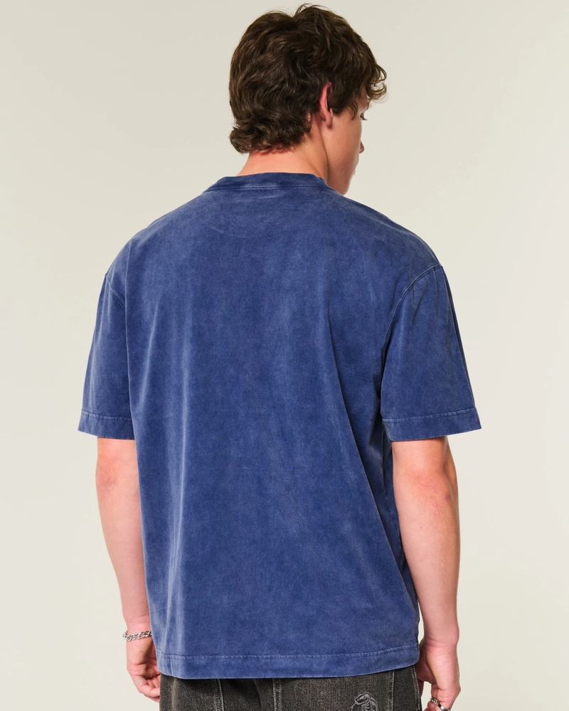 Boxy Heavyweight Paint Splatter Crew T-Shirt