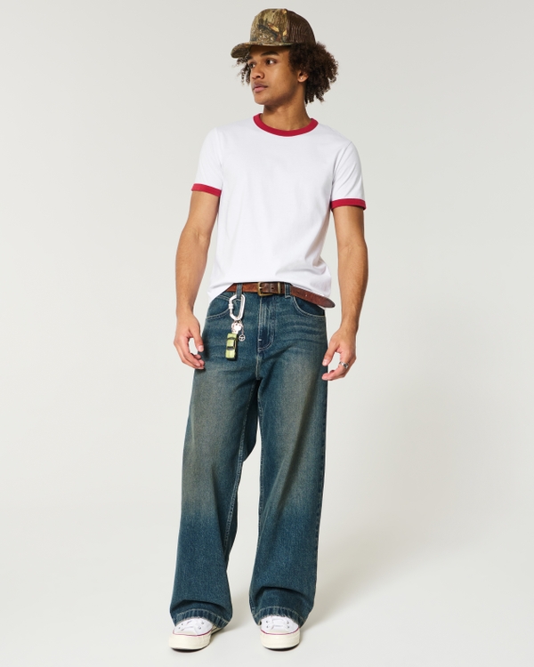 Shrunken Ringer Tee, White view 2