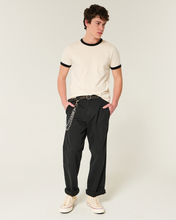 Shrunken Ringer Tee, Cream view 2