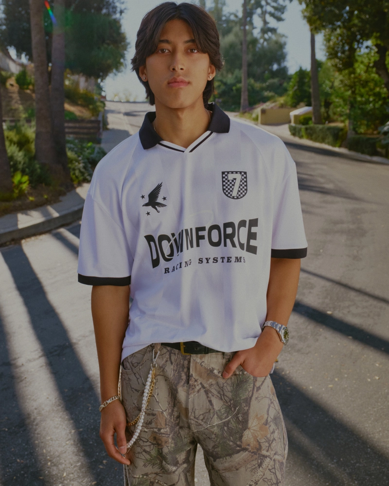 Boxy Downforce Graphic Soccer Jersey