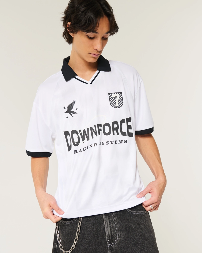 Boxy Downforce Graphic Soccer Jersey