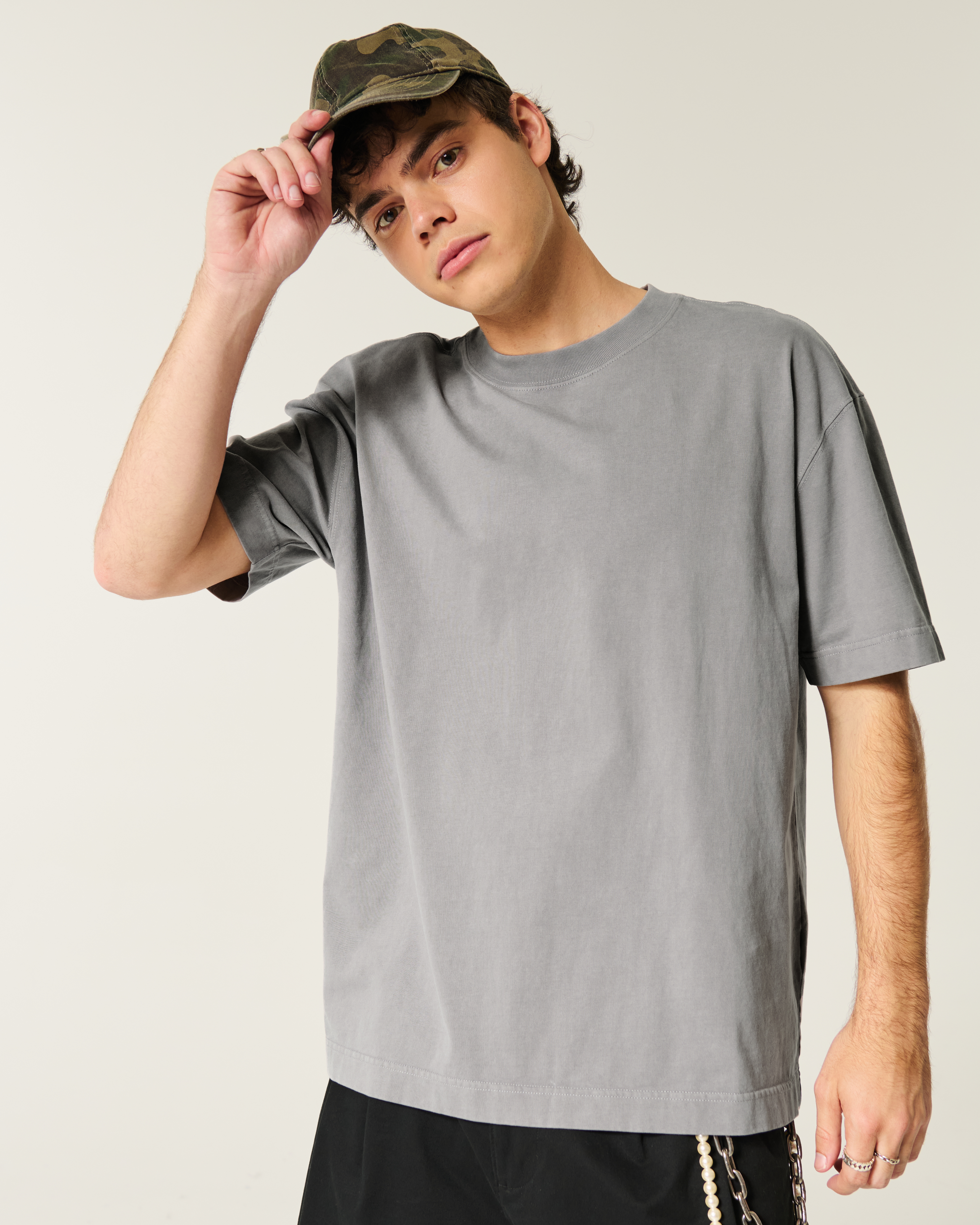 Boxy Washed Heavyweight Crew T-Shirt