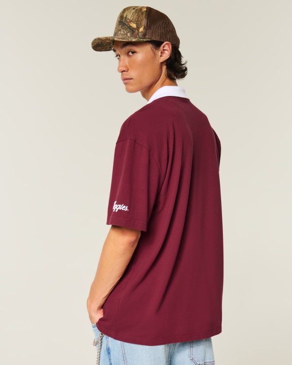 Boxy Texas A&M University Graphic Polo