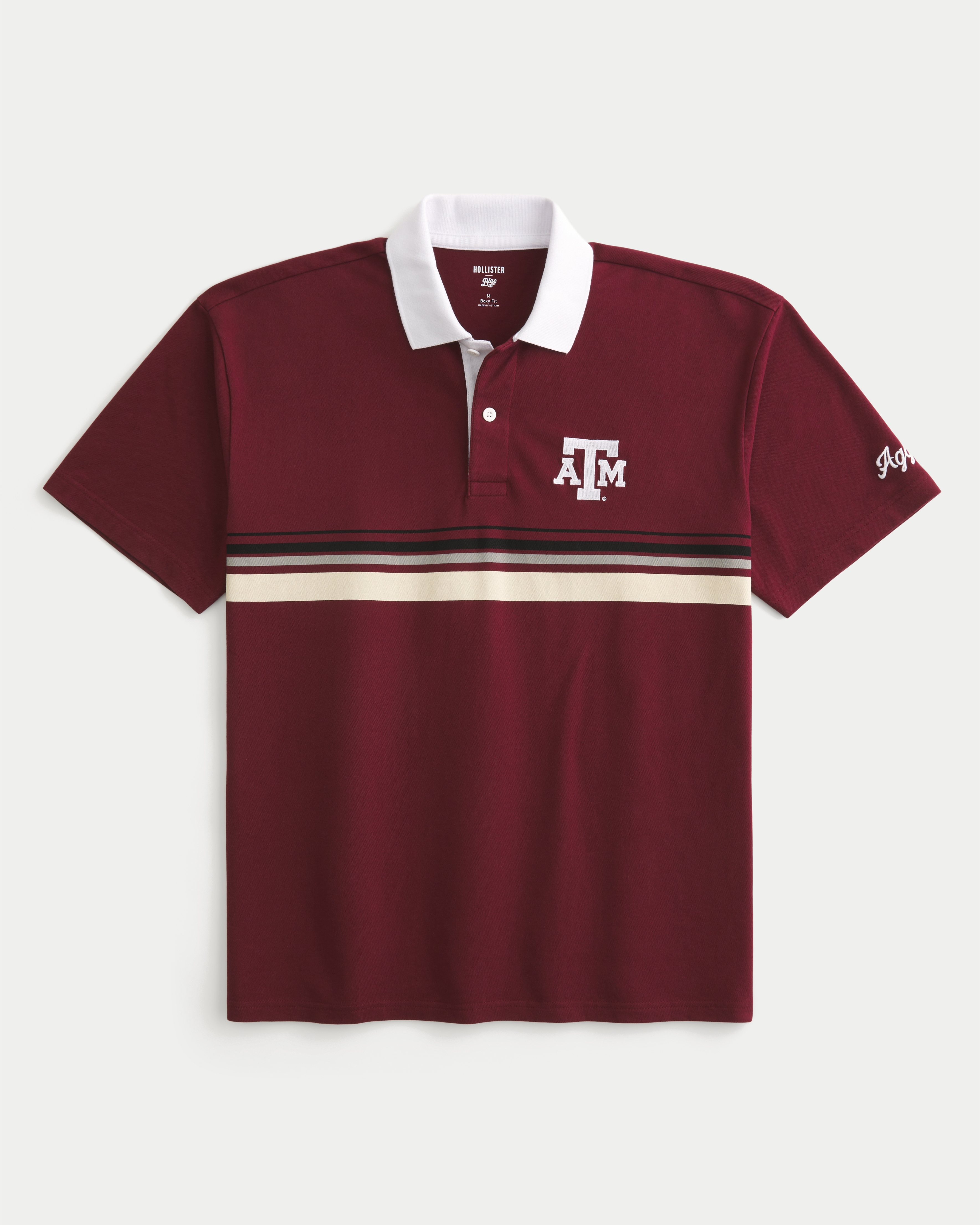 Boxy Texas A&M University Graphic Polo