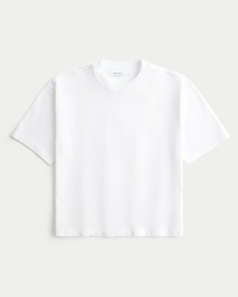 Boxy Heavyweight Crop Crew T-Shirt