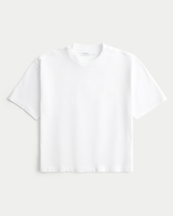Boxy Heavyweight Crop Crew T-Shirt