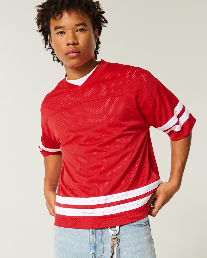 Baggy Crop Football Jersey