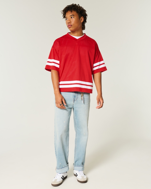 Baggy Crop Football Jersey