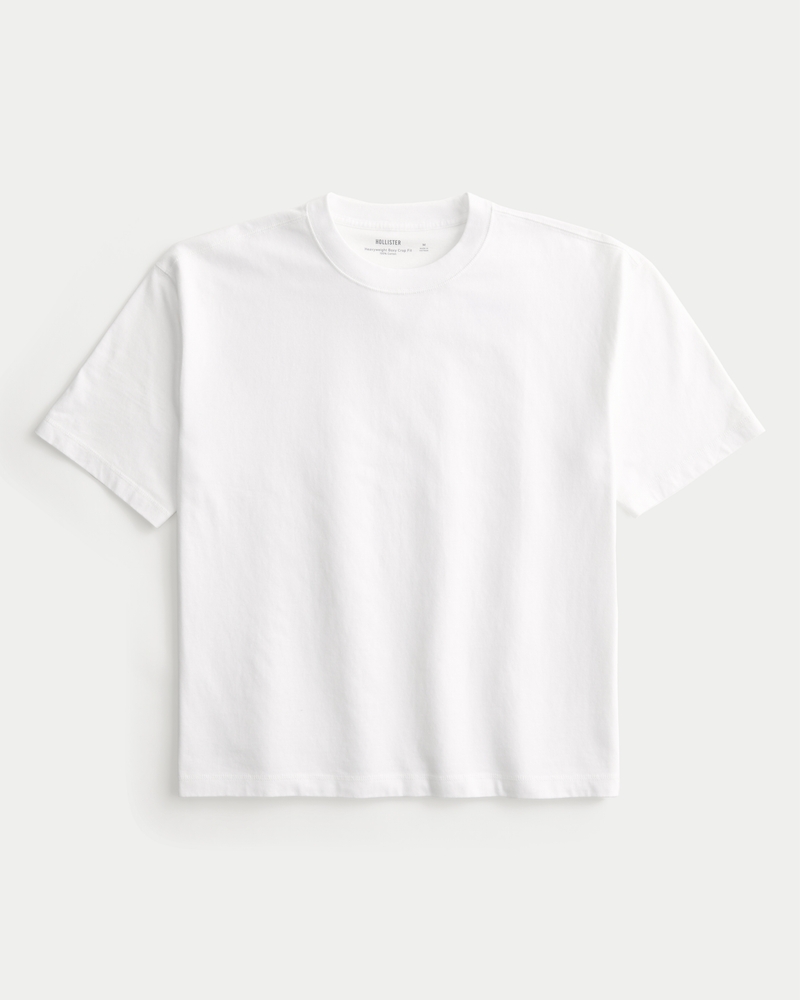 Boxy Crop Heavyweight Crew T-Shirt