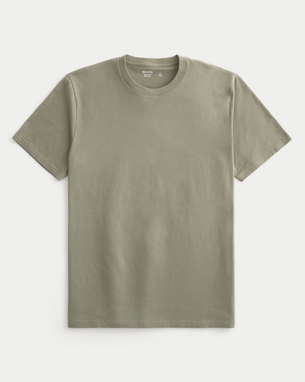Classic Fit Crew T-Shirt, Light Olive view 1