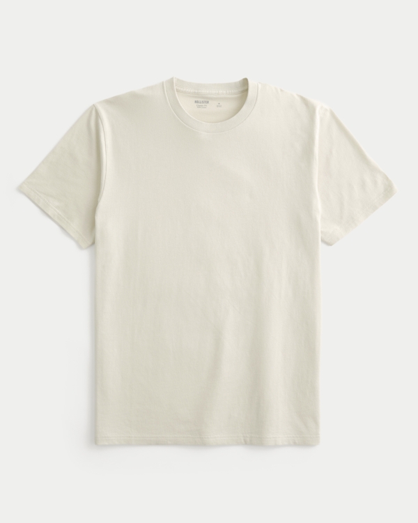Classic Fit Crew T-Shirt, Dark Cream view 1