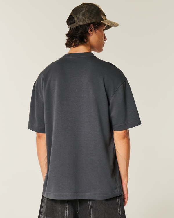 Boxy Cooling Tee, Dark Gray view 2