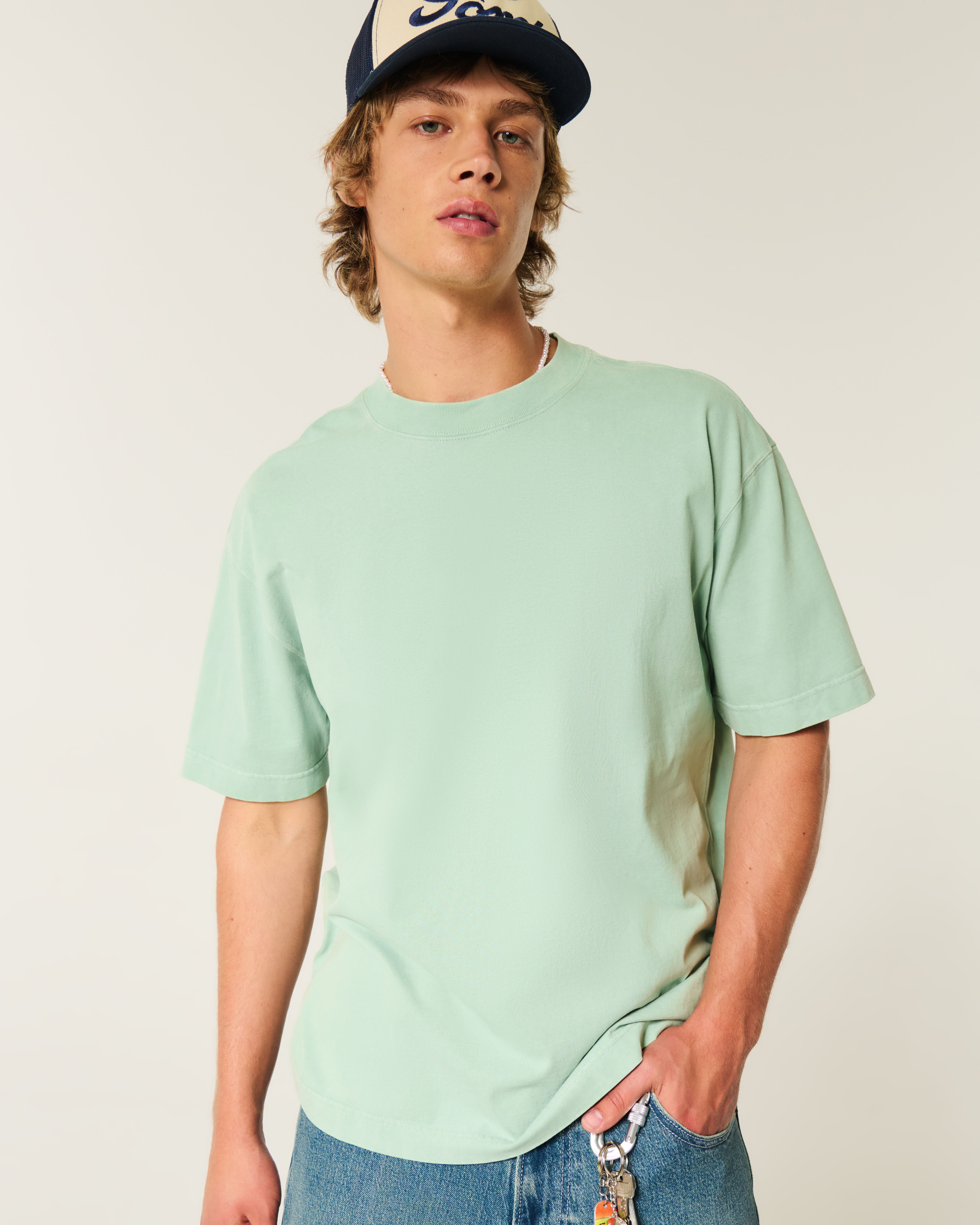 Boxy Washed Heavyweight Crew T-Shirt