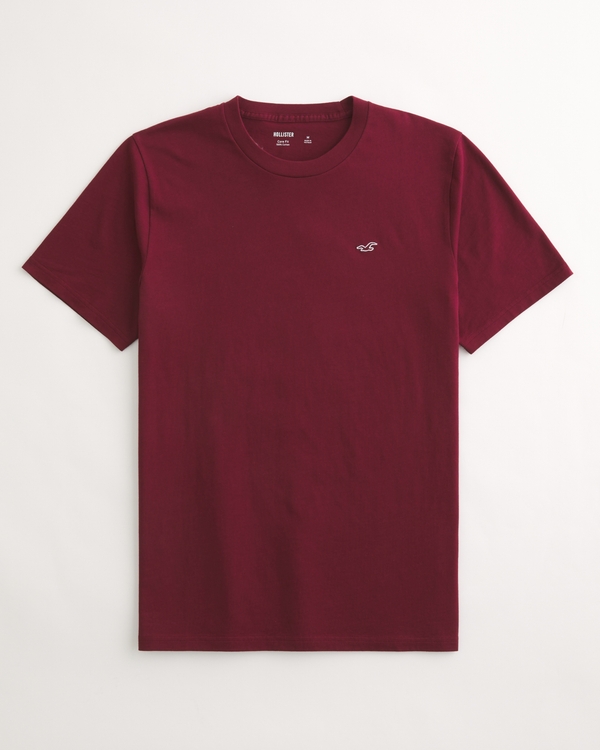 Icon Crew T-Shirt, Burgundy view 1