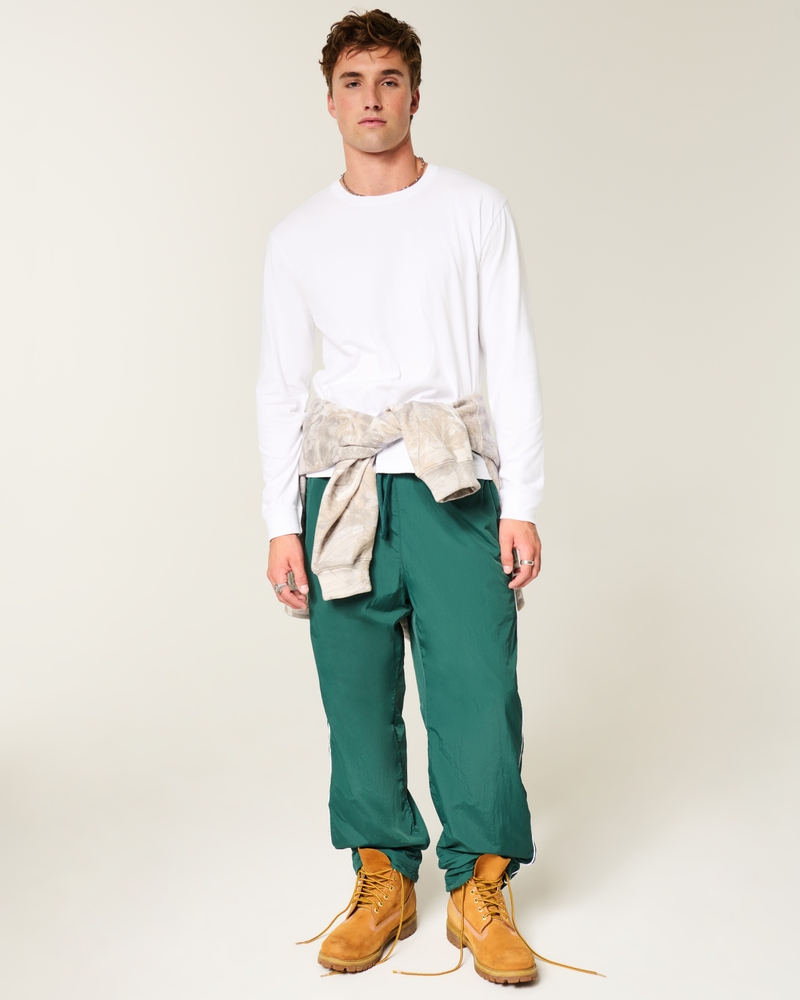 Relaxed Long-Sleeve Cotton Crew T-Shirt