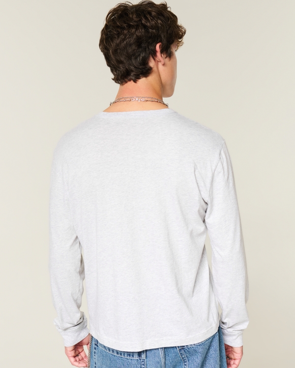 Relaxed Long-Sleeve Cotton Crew T-Shirt