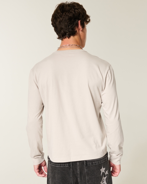 Relaxed Long-Sleeve Cotton Crew T-Shirt