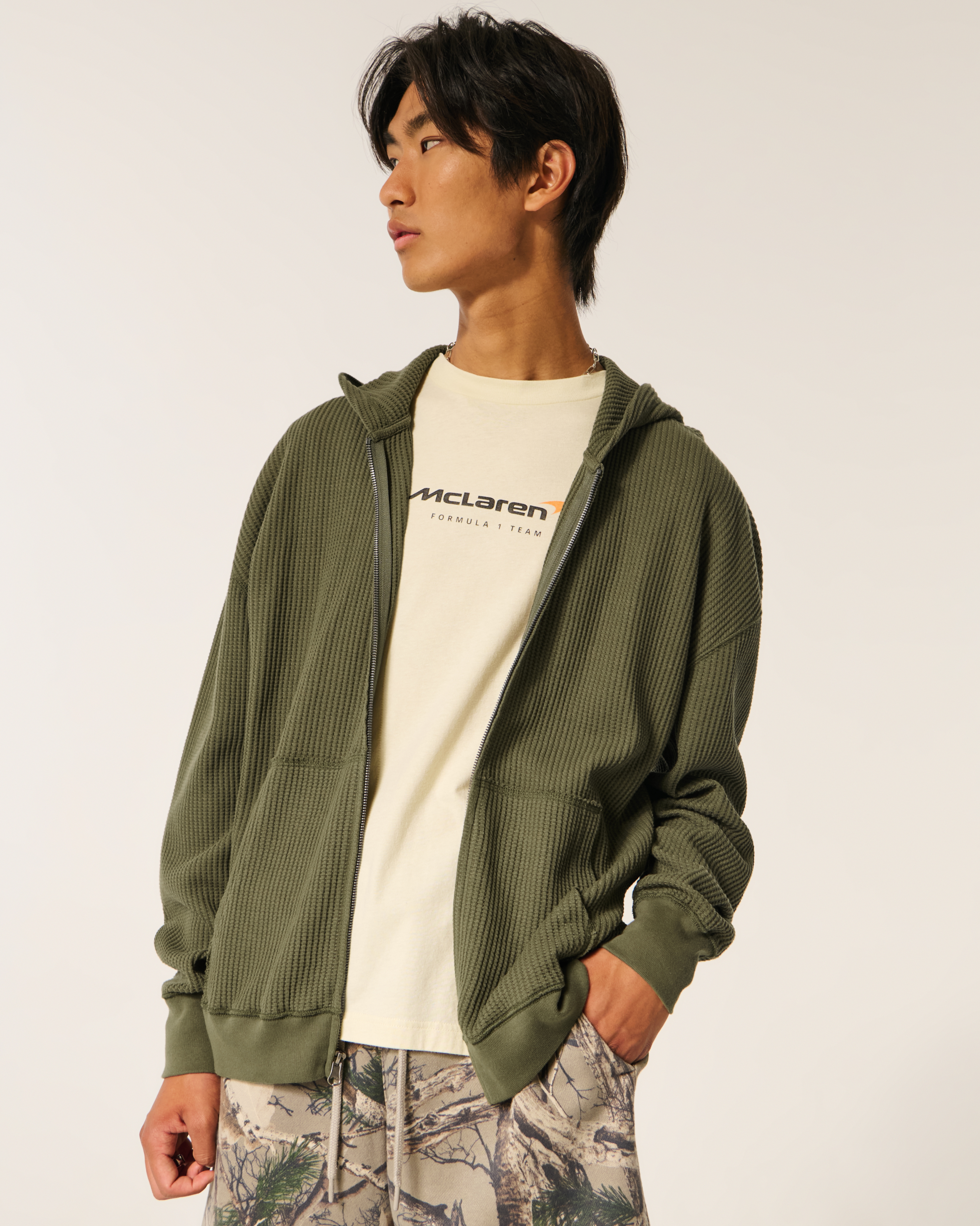 Thermal Zip-Up Hoodie