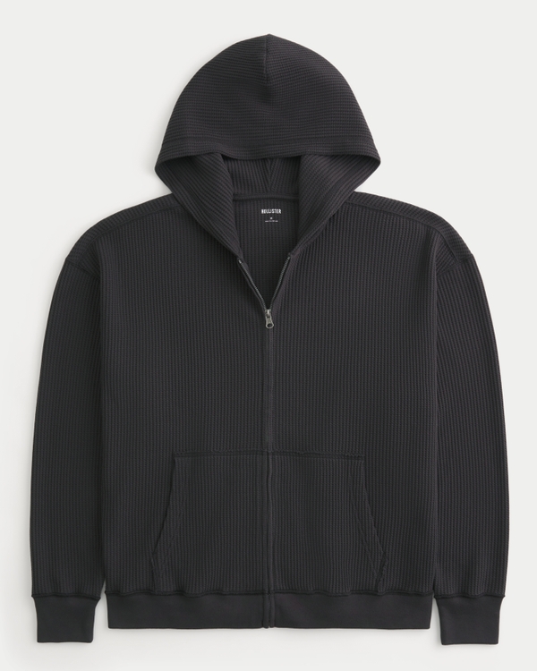 Men's Thermal Zip-Up Hoodie | Men's Tops | HollisterCo.com
