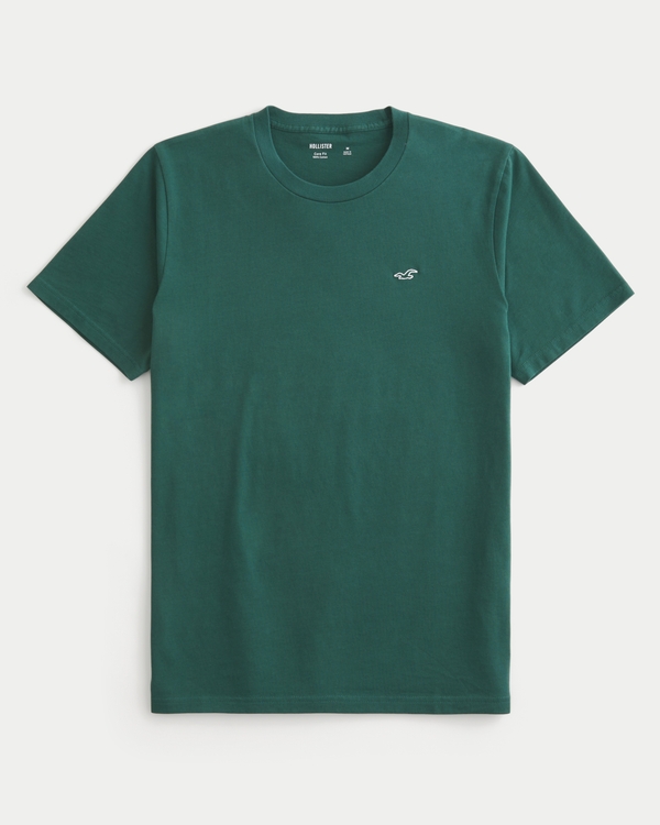Icon Crew T-Shirt, Dark Emerald view 1