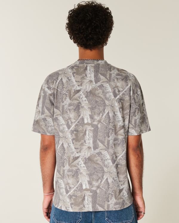 Boxy Heavyweight Camo Crew T-Shirt
