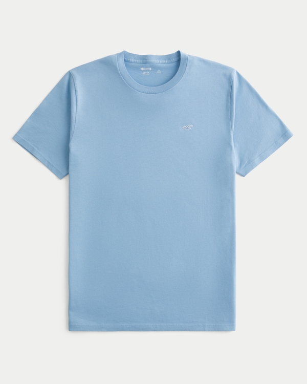 Icon Crew T-Shirt, Light Blue view 1