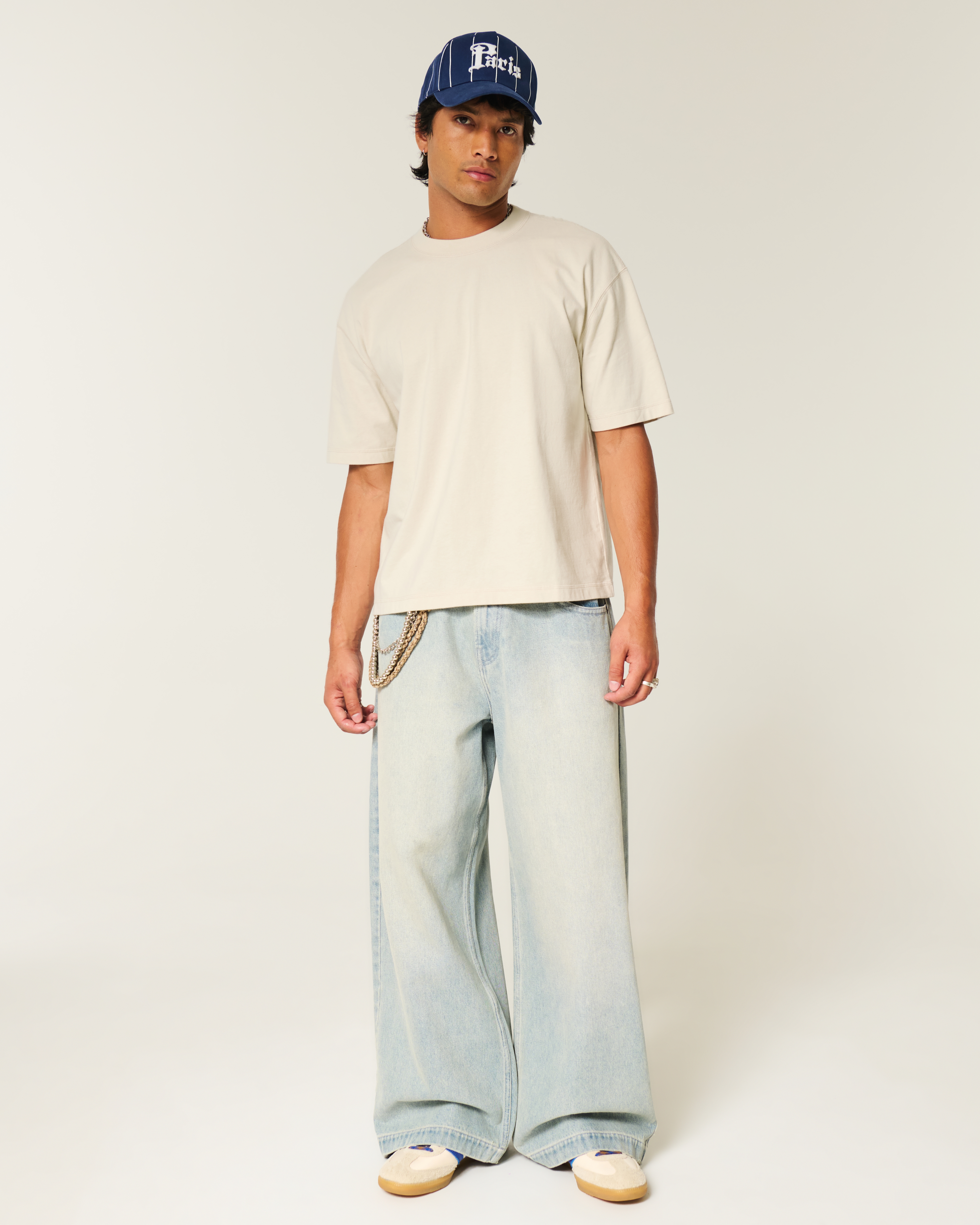 Boxy Crop Heavyweight Crew T-Shirt