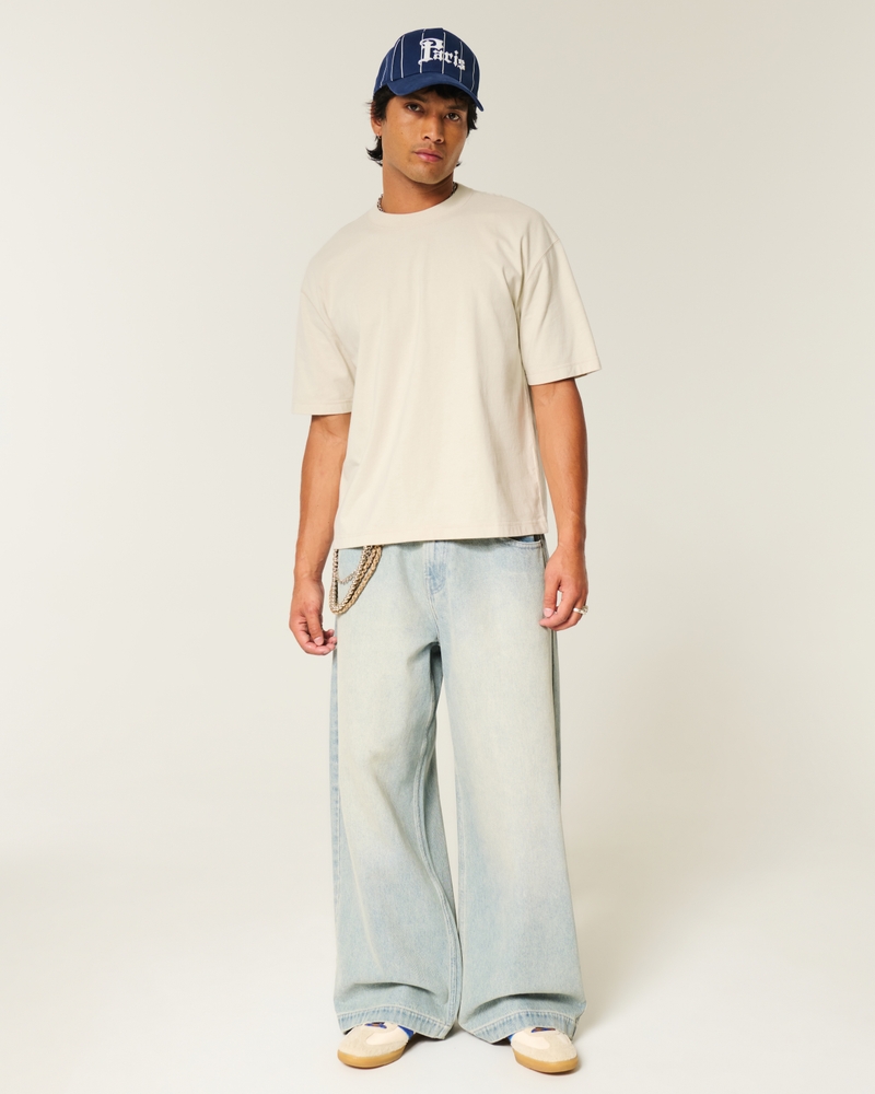 Boxy Crop Heavyweight Crew T-Shirt