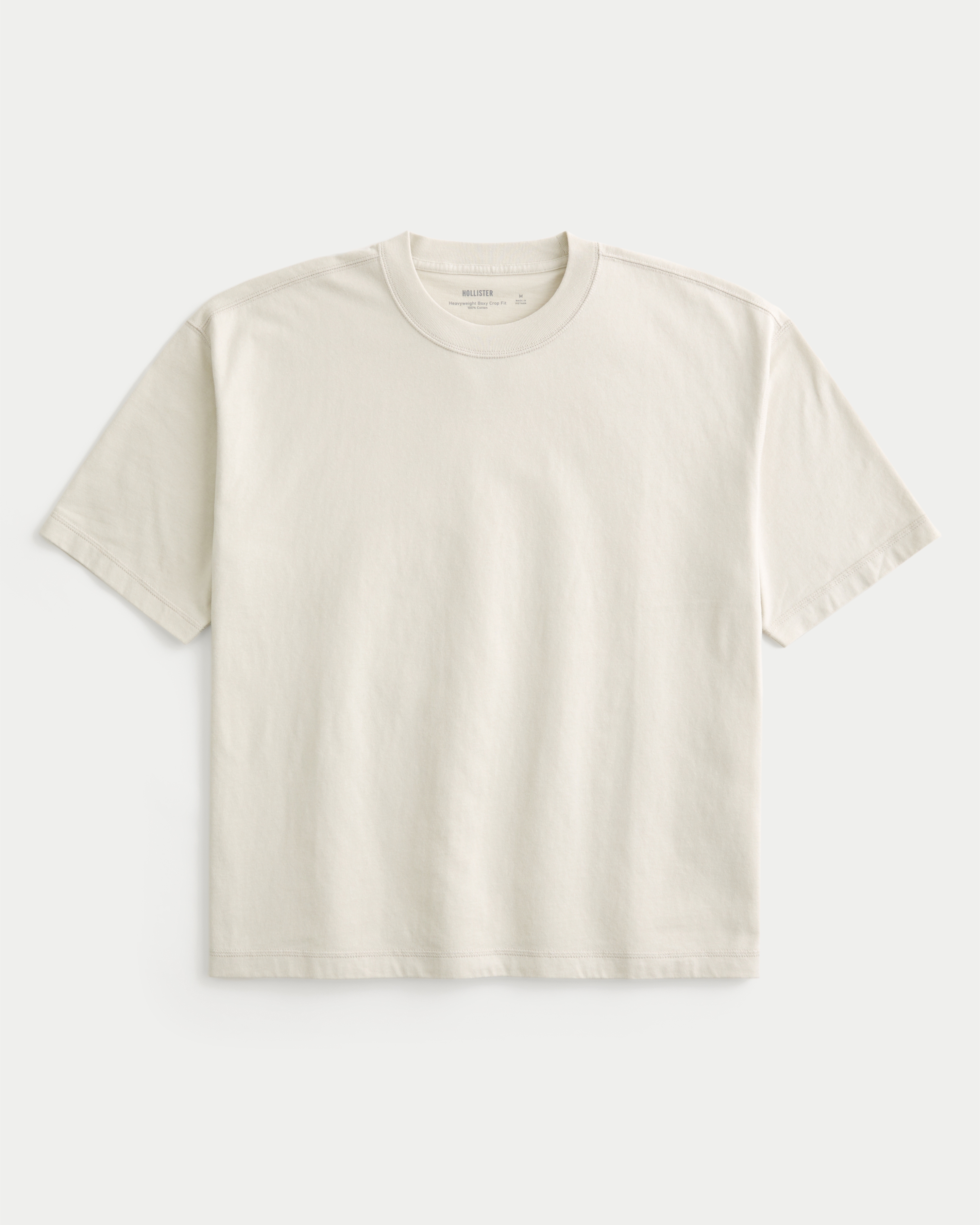 Boxy Crop Heavyweight Crew T-Shirt