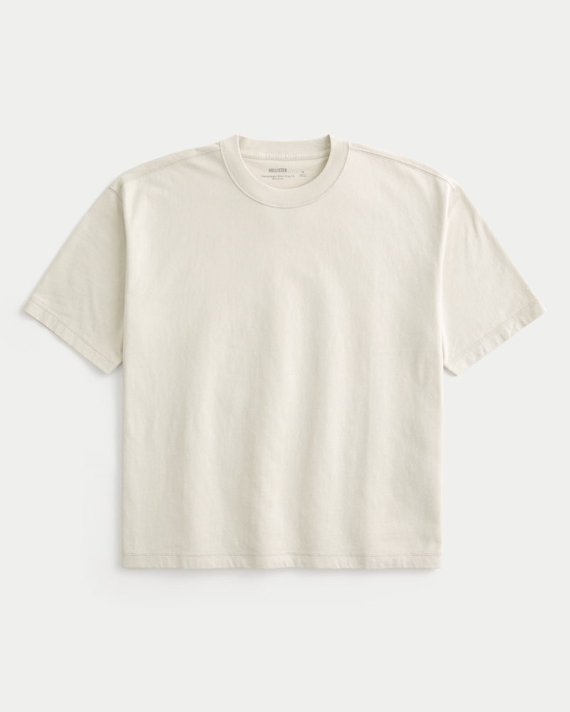 Boxy Crop Heavyweight Crew T-Shirt