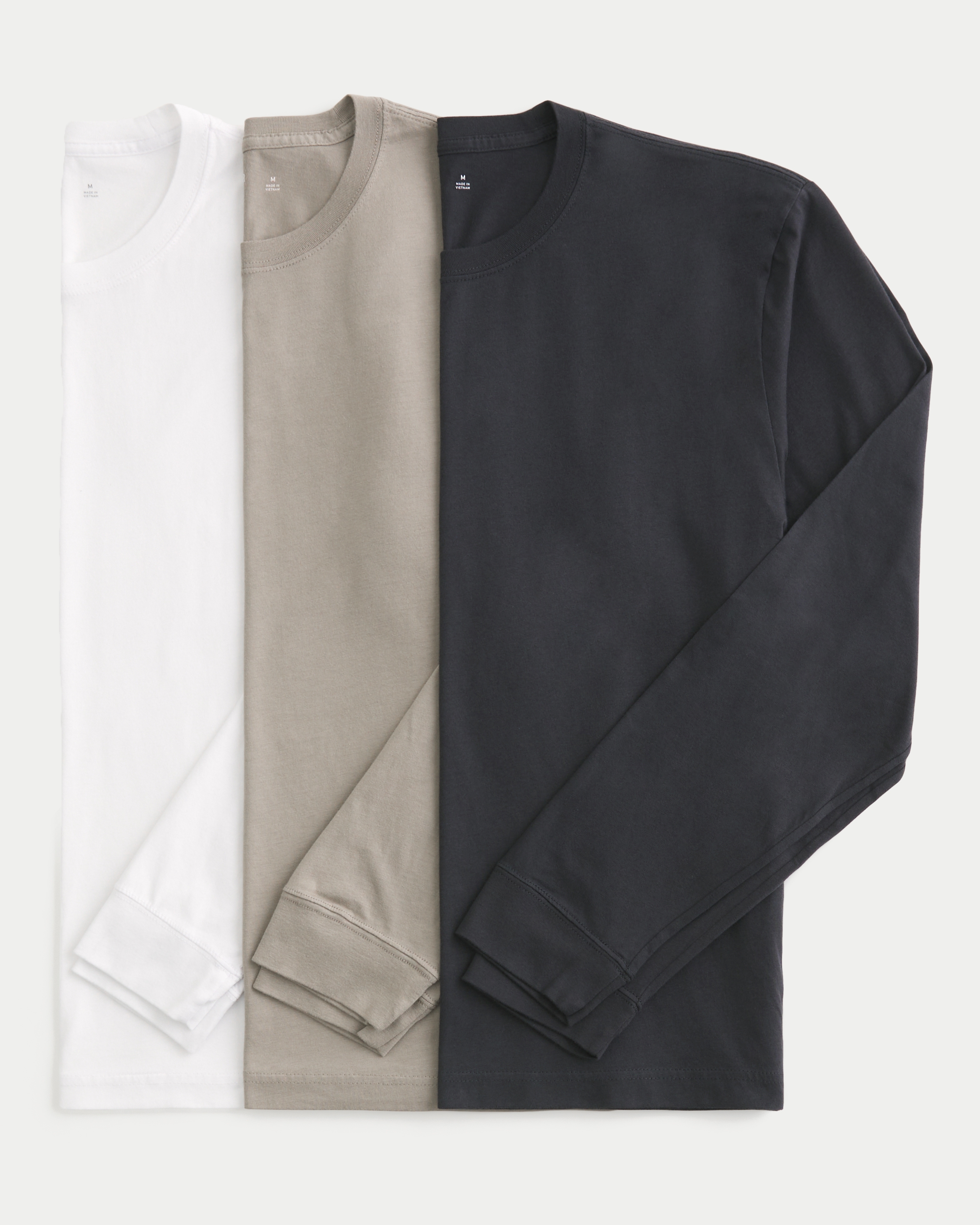 Long-Sleeve Cotton Layering T-Shirts