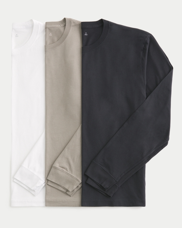 Long-Sleeve Cotton Layering T-Shirts, Multi view 1