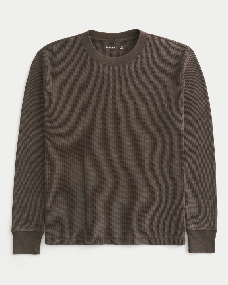 Washed Thermal Crew Shirt