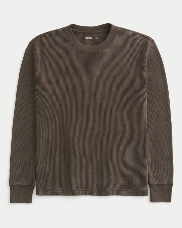 Washed Thermal Crew Shirt