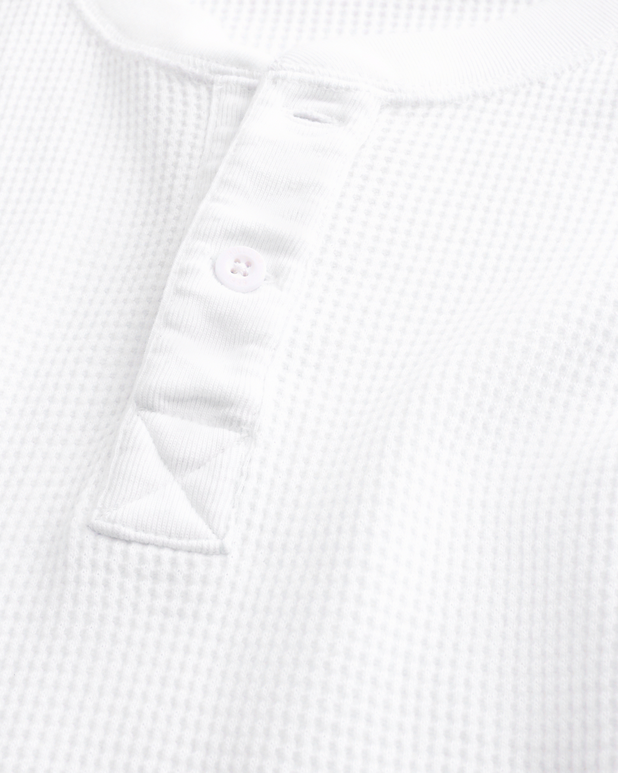 Relaxed Waffle Knit Henley