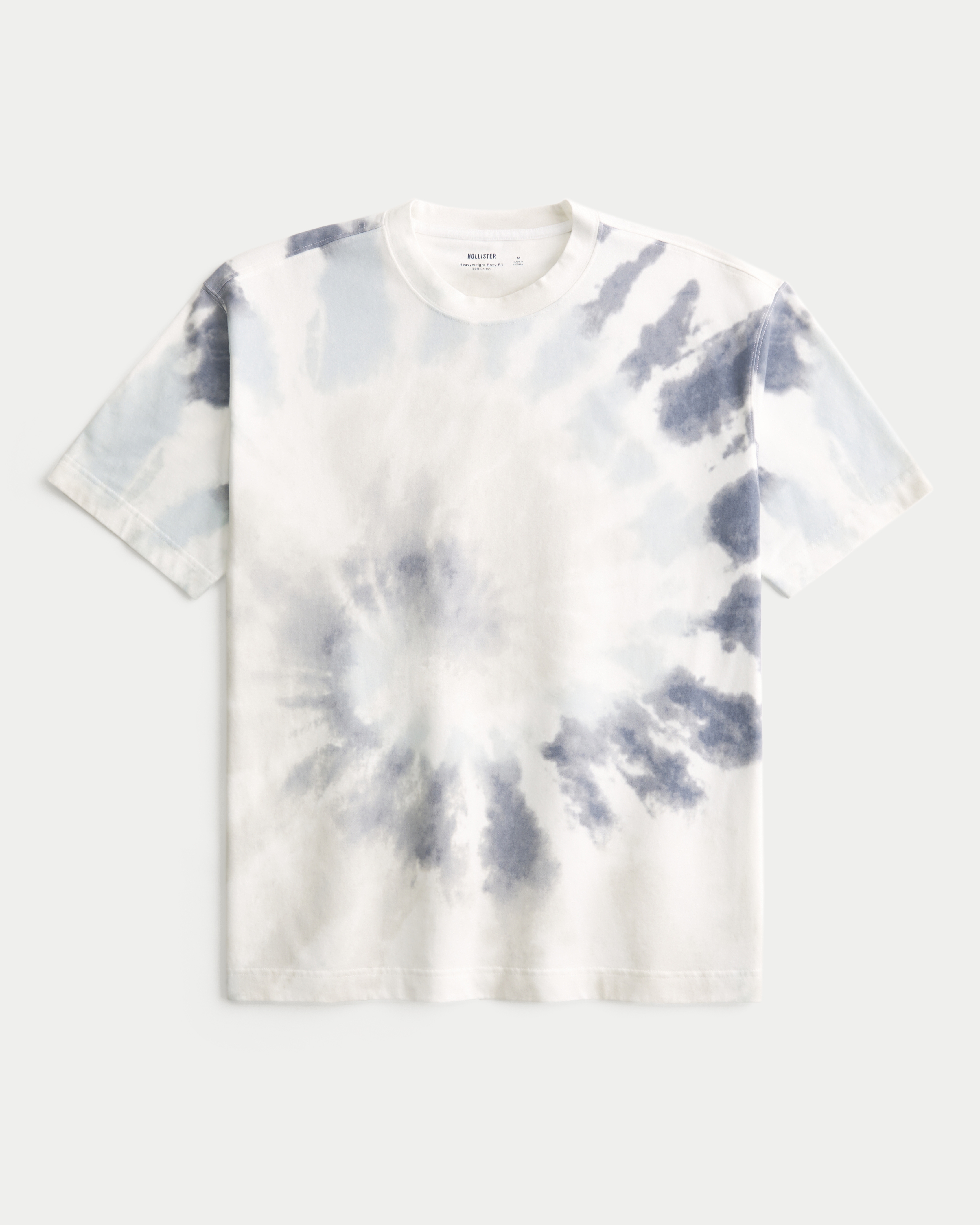 Boxy Heavyweight Tie-Dye Cotton Crew T-Shirt
