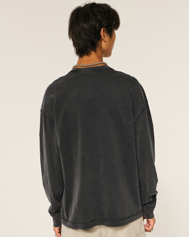 Boxy Heavyweight Long-Sleeve Icon Crew T-Shirt