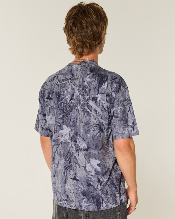 Boxy Heavyweight Camo Crew T-Shirt
