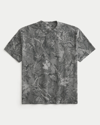 Boxy Heavyweight Camo Crew T-Shirt