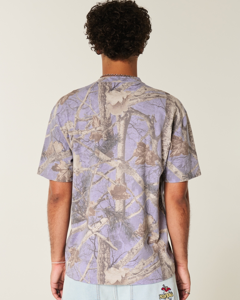 Boxy Heavyweight Camo Crew T-Shirt