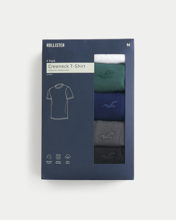 Men's Icon Crew T-Shirt 5-Pack Men's Tops