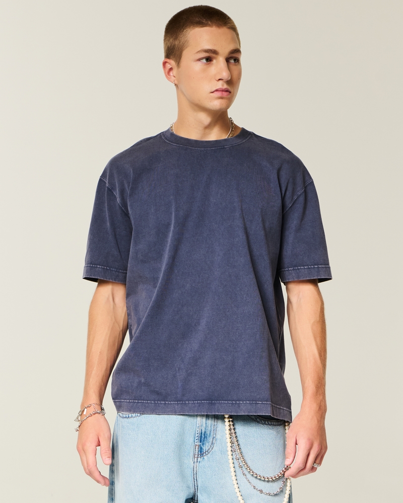 Boxy Heavyweight Cotton Crew T-Shirt