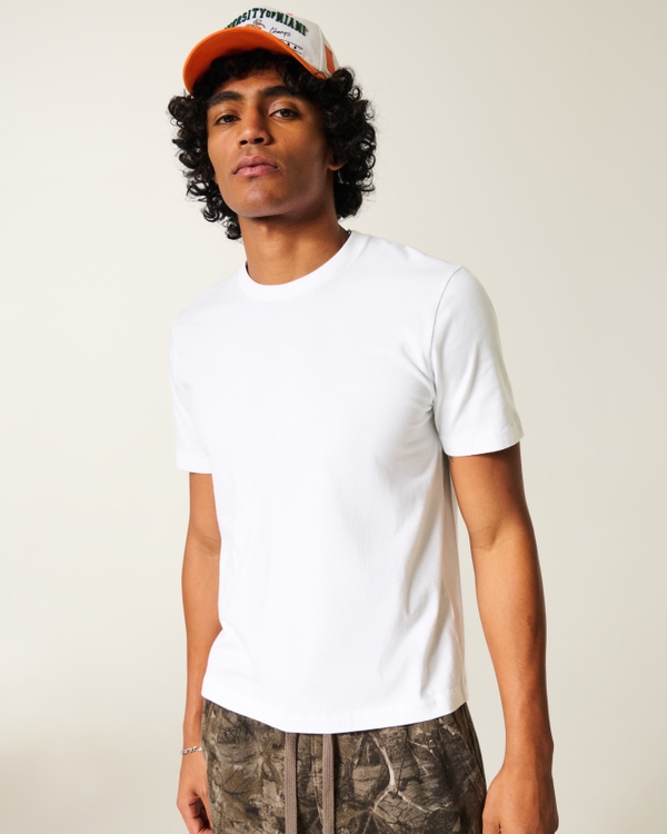 Slim Crop Tee, White view 1