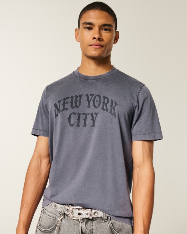 Slim Crop Tee, Washed Dark Gray view 1