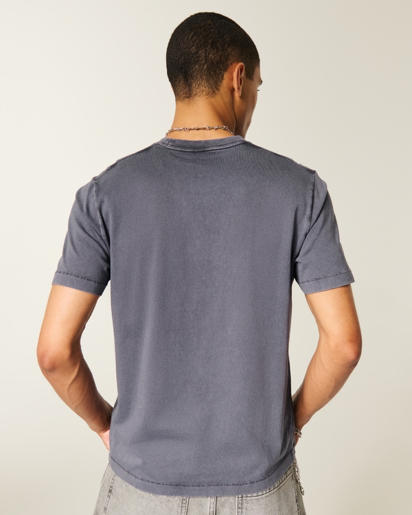 Slim Crop Tee, Washed Dark Gray view 2