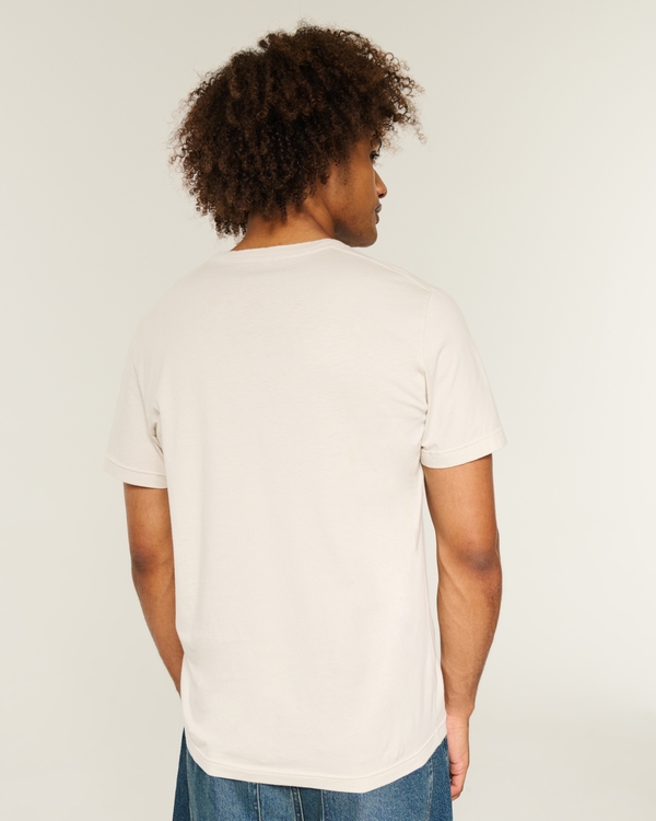Slim Henley, Cream view 2