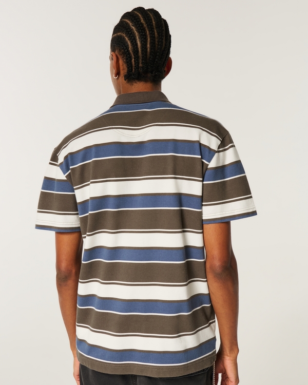 Logo Polo, Brown Stripe view 2