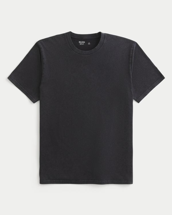Classic Fit Crew T-Shirt, Washed Black view 1